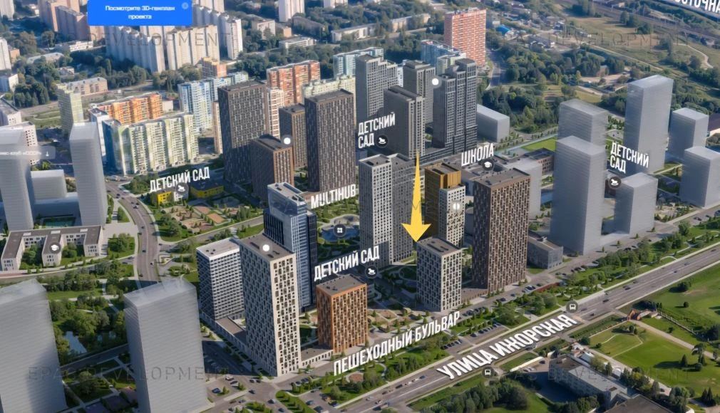 Москва, САО, Ижорская улица, ЖК "Бусиновский парк"